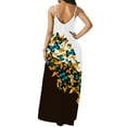thumbnail image 4 of Lenago Robes de Bal Grande Taille pour Femmes Décontractées Imprimé Col Rond Poches Sans Manches Maxi Longue Robe d'Été Plage en Solde, 4 of 9