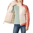 thumbnail image 5 of Columbia Women's Labyrinth Loop Hooded Jacket, Peach Blossom/Dark Coral, Small, 5 of 8