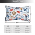 thumbnail image 2 of Naloa Watercolor Nautical Pillow Covers, Throw Pillow Case Cushion Covers,Cushion for Bedroom,Couch,Home-14"x20", 2 of 6