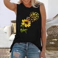 thumbnail image 3 of Mchoice Sunflower Tank Tops for Women Sunflower Print Sleeveless T-Shirt Teen Girls Funny Graphic Tee Casual Vacation Shirt on Clearance, 3 of 5