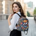 thumbnail image 6 of FORMRS Mini Backpack Purse for Women Travel Daypack Casual Shoulder Bag, Art Flowers, 6 of 7
