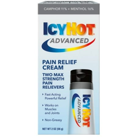 ICY HOT Advanced Pain Relief Cream 2 oz (Pack of 6)