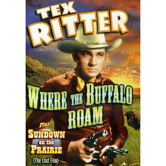 Tex Ritter Double Feature: Where the Buffalo Roam (DVD), Alpha Video, Western