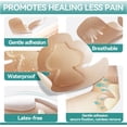 thumbnail image 3 of HXRH 4Pcs Waterproof Heel Silicone Foam Dressing Wounds Bandages Adhesive Sacral Bandages with Absorbent Padding for Heel Ulcer Pressure, 3 of 7