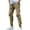 B-Khaki, variant on Wyobmus Men's Cargo Pants Regular Fit Closed Bottom Work Pants 4 Pockets Spring And Winter Outdoor Casual Sport Joggers Pants A-Black