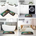 thumbnail image 5 of Toad and Butterfly Anti Fatigue Mats for Kitchen Floor,Set of 2 Non Skid Washable Waterproof Anti Kitchen Floor Mats for Kitchen Office Laundry Room Bathroom (19"x27"+19"x47") Home Decor, 5 of 7