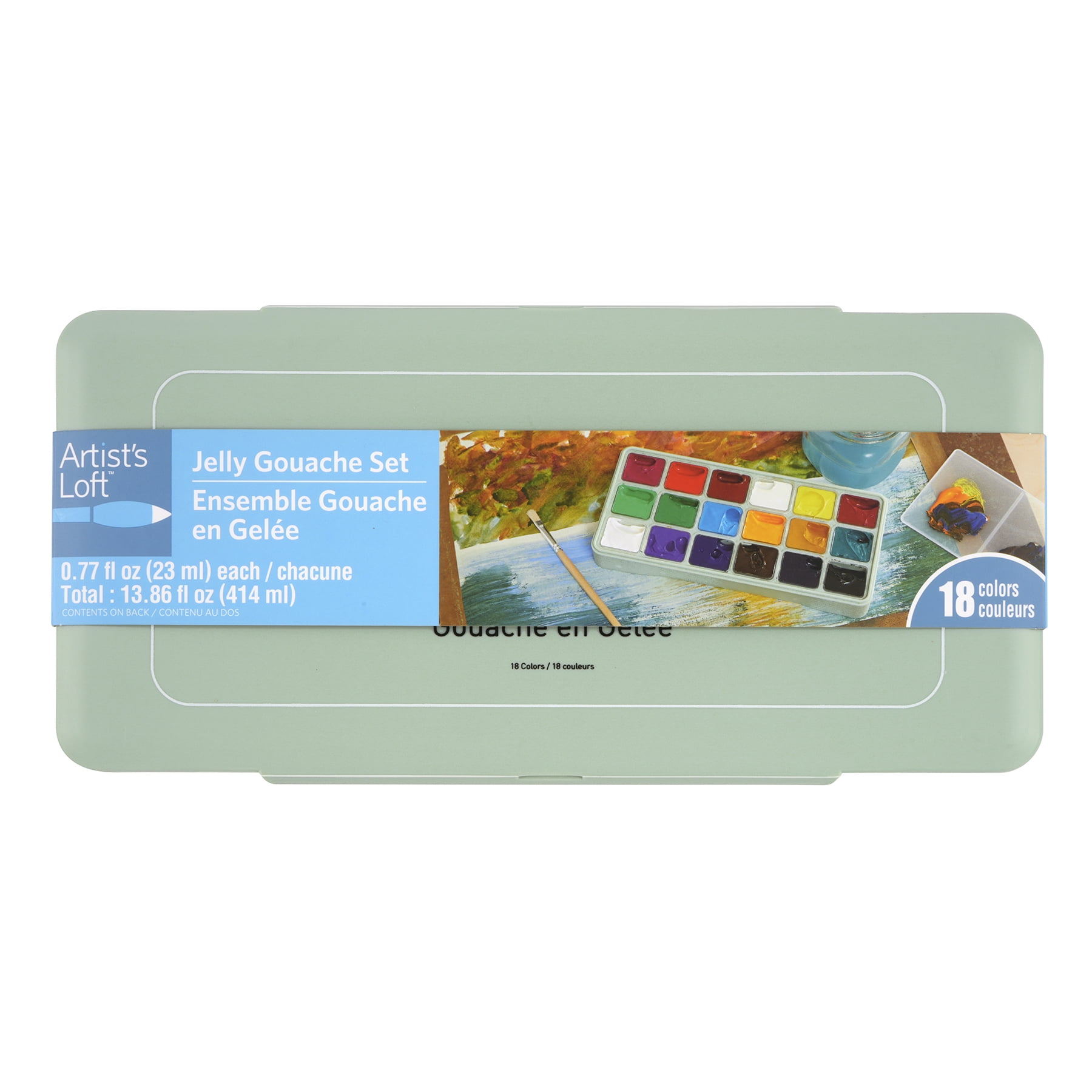 Assorted Color Jelly Gouache Paint Set by Artist's Loft - 18 colors