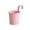 #03 _ Pink, variant on Hanging Flower Pots with Hooks, 6 Inches Metal Iron, Fence Hanging Planters, Balcony Railing Planters with Detachable Hook, Multicolor Hanging Bucket for Indoor/Outdoor Decoration