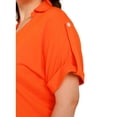 thumbnail image 4 of Blusa Roman Fashion con moño Tallas Extras 1819 Naranja 40, 4 of 6