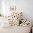 thumbnail image 6 of Homewish Kawaii Pet Dachshund 7-Piece King Bedding,Dog Paws King Bed in a Bag,Cream,Reversible, 6 of 8