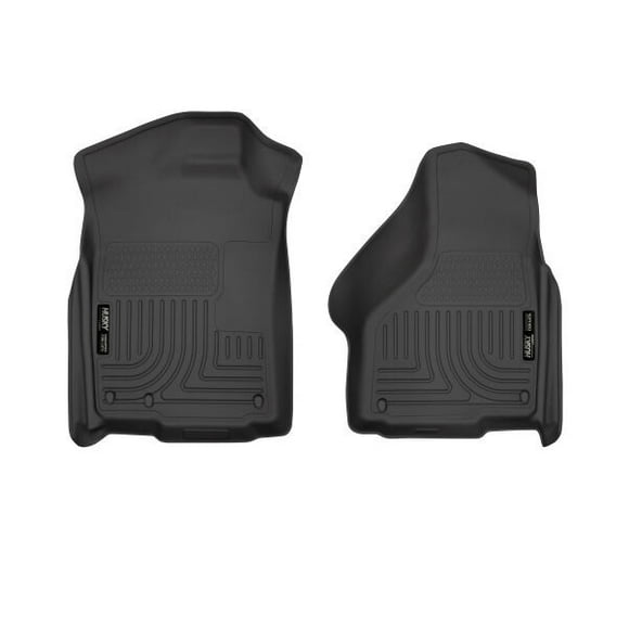 Fits 2014-2020 Chevrolet Impala Husky Liner Floor Liner 55641 X-act Contour; Molded Fit; Raised Channels And Edges; Black; TPE - Thermoplastic Elastomer; 2 Piece