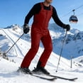 thumbnail image 4 of QHFBli Mens Snow Bibs Waterproof Insulated Overall Winter Warm Thermal Outdoor Snowboarding Ski Snow Pants with Suspenders, 4 of 8