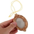 thumbnail image 5 of ELAYARD Set of 2 Mini Vintage Photo Frame Ornaments, Compact Resin Holiday Decor Accents for Home and Office, 5 of 8