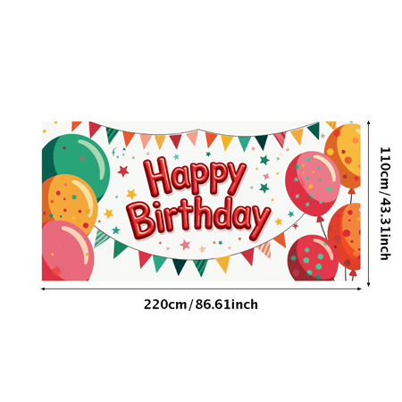 LUUFILx Panda Birthday Backdrop Banner for Kids Party Supplies Happy Birthday Decorations with Balloons and Flowers Party Decor Background Props