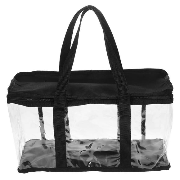 FELTECHELECTR Baseball Tote Small Clear Bag Transparent 1Pack for Daily Use