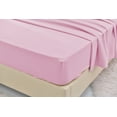 thumbnail image 3 of Queen Size Bamboo Derived Rayon Bed Sheet Set - Softer than Cotton Sheets Queen Size - Wrinkle Free - 16" Deep Pockets - 4 Piece - 1 Fitted Sheet, 1 Flat, 2 Pillowcases Queen Pink, 3 of 5