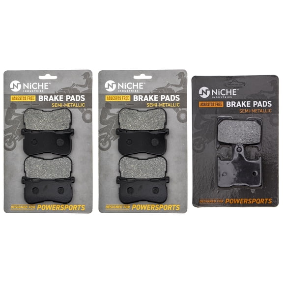 Niche Complete Semi-Metallic Brake Pad Set for Harley-Davidson Fat Bob MK1002639