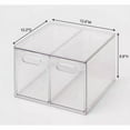 thumbnail image 5 of All Purpose 2 Drawer Storage Clear  Acrylic Utility Bins,  1352 Volume,H, 12.6D, 12.2, 5 of 5
