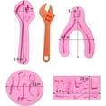 thumbnail image 2 of Hand Tools Fondant Silicone Molds, Construction Wrench Chocolate Molds, Hardware Hammer Kitchen Baking Molds for Cake Decoration Cupcake Topper Candy Sugar Craft Gum Paste Clay Resin, 2 of 8