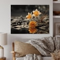 thumbnail image 2 of Designart "Yellow And Grey Daffodils" Floral Print on Natural Pine Wood, 2 of 5