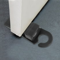 YSNOOWE Security Door Stopper in Black PVC for Home and Office Use