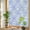 Blue, variant on Classic Art Window Privacy Film, Retro Yellow Floral Pattern Decor Stained Glass Rainbow Film Decorative Window Clings, Static Cling Sun Blocking Stickers 23.6" x 59"