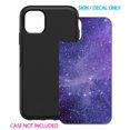 thumbnail image 2 of DistinctInk Custom SKIN / DECAL compatible with OtterBox Symmetry for iPhone 11 (6.1" Screen) - Purple Black White Stars Nebula - Show Your Love of Astronomy, 2 of 5