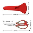 thumbnail image 2 of WIFKLSIIPG Kitchen Shears Ultra Sharp Stainless Steel Multifunctional Stainless Steel Kitchen Detachable Shears Heavy Duty Meat Scissors Chicken Poultry Fish Herbs Food Scissors, 2 of 8