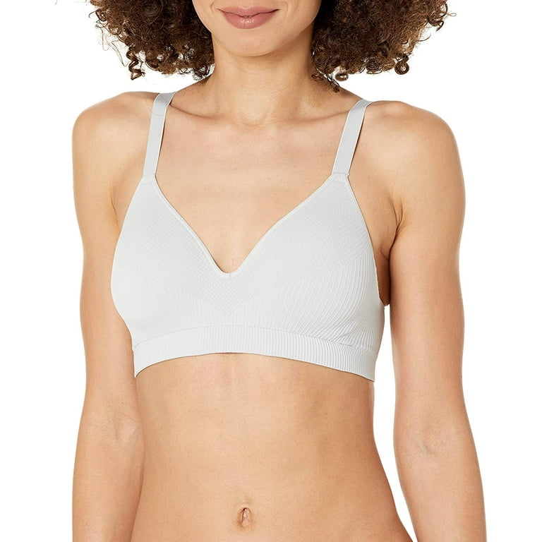Hanes Wireless Bra, Seamless Bra with Full Coverage, Comfort Flex Wirefree,  Perfect Coverage (Smart Sizes XS to 3XL) 