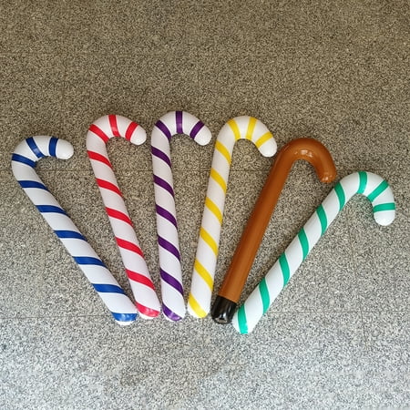 

Hadanceo Christmas Candy Canes Creative Thick PVC Tear Resistant Holiday Lollipop Candy Balloon for Home