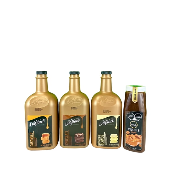 Kit De Salsas Davinci Para Preparar Y Decorar Bebidas Frias, Calientes, Frappes, Reposteria