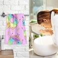 thumbnail image 2 of SKYSONIC Rainbow Donuts Bathroom Towels 2 PCS, 16"x28", Cotton Bath Towel Water Absorbent Lightweight Quickdry Towels for Bathroom Ktichen Travel Gym, 2 of 7