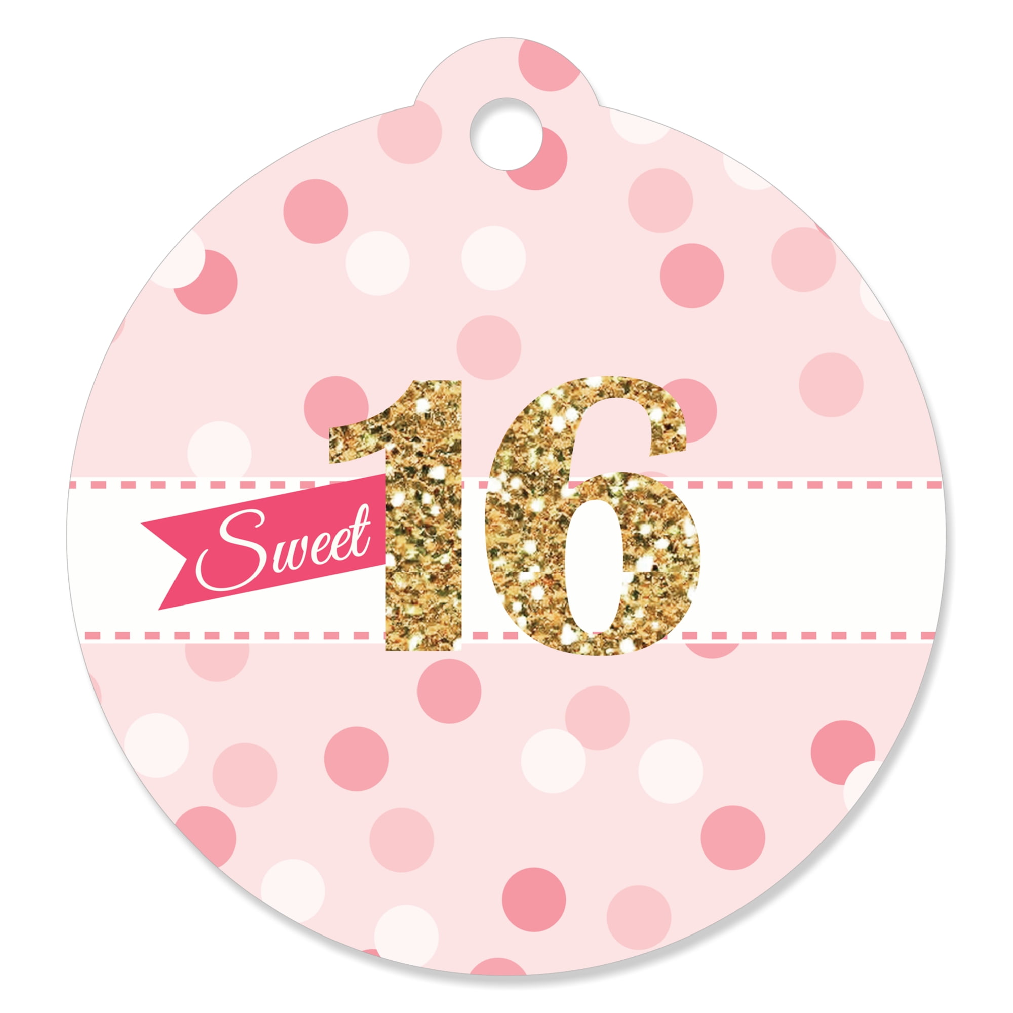 2 Inch Sweet 16 Stickers Labels 80 Sweet Sixteen Thank You Stickers Sweet 16th Birthday Party Favor Decorations