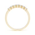 thumbnail image 2 of ANGARA Lab Grown Half Eternity 7 Stone Diamond Wedding Ring for Women in 14K Yellow Gold (Size-2.5mm| Color-F-G| Clarity-VS) | Anniversary, Jewelry Gift for Women | Lab-Grown Diamond Ring, 2 of 6