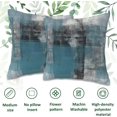 thumbnail image 3 of Abstract Art Painting Throw Pillow Cover Case Turquoise Grey Throw Pillows Set of 2 Super Soft Pillow Covers 18x18 Inches Farmhouse Home Decor for Living Room Bedroom Sofa Couch Cushion Cover, 3 of 6
