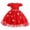 #07-Red, variant on Girls Halloween Star Print Witch Dress Tutu Gown With Rhinestone Belt For Halloween Party