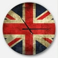 thumbnail image 1 of DesignArt Vintage UK Flag Large Wall Clock, 1 of 2