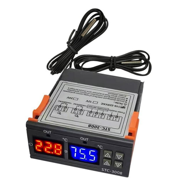 STC 3008 Digital Thermostat Temperature Controller for Refrigerator Water Heater 12v