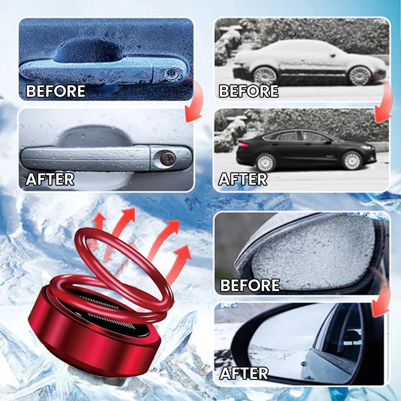 Alvantor Portable Heater for Car Windows and Windshields