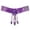 Purple, variant on Women's Panties Women Underwear Lace Thongs Bikini Panties G String Thong Stretch Ladie Brief Thong Red One Size