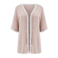 thumbnail image 4 of TrendVibe365 Cardigan for Women Lightweight Summer Floral 3/4 Sleeve Duster Cardigans Casual Comfort Open Front Kimonos Cover Up Blouse Everyday Wear Vacation Outfits Going Out Cardigan, 4 of 4