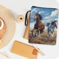 thumbnail image 4 of HELLHERO Paperback Book Cover, 11.42 x 8.66 Inch with Waterproof for Book Club Gifts Zipper Bag, Storage & Portability Vintage for Men Reading Lovers Fater, Horses, 4 of 8