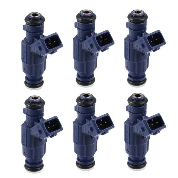 Unique Bargains 6pcs Replacement 0280156014 Fuel Injector for Mercedes-Benz CLK320 3.2L V6 2000-2005