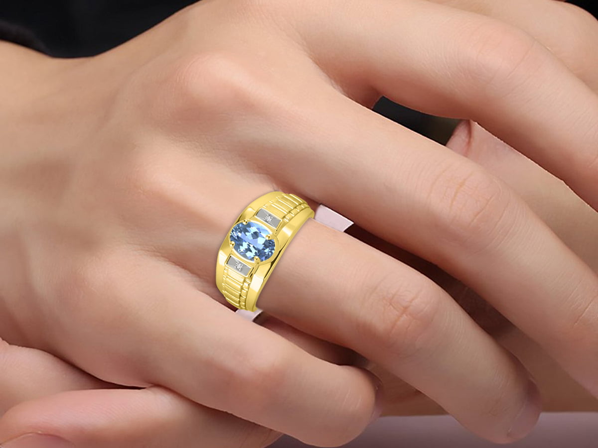 RYLOS Mens Rings Sterling Silver Rings Classic Designer Style 8X6MM Oval  Gemstone & Genuine Diamond Ring Smoky Quartz Birthstone Rings For Men, Men's  Rings, Silver Rings, Sizes 8,9,10,11,12,13 - Walmart.com