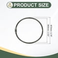 thumbnail image 2 of Uxcell 36Pcs Loose Leaf Binder Rings, 2.8 Inch Metal Open Card Rings Heavy Duty Book Rings for Key Index Card Rings Paper Rings Office, Black, 2 of 7
