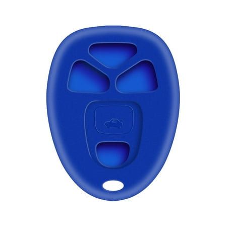 GMC 2007 to 2009 Sierra with Remote Start Blue Rubber Silicone Key Fob Cover