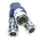 thumbnail image 2 of Conector de compresor de aire Acoplador Del Acoplador Del Adaptador Del Divisor Del Compresor De Aire Del Metal Durable Magideal Conector de compresor de aire, 2 of 6