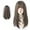Cold Brown, variant on Long Brown Straight Wig with Bangs Synthetic High Density Natural Long Hair Wig for Women Cosplay (Cold Brown, 22inch)