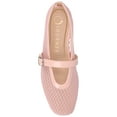thumbnail image 5 of Journee Womens Casha Mesh Slip On Square Toe Dress Flats, 5 of 10