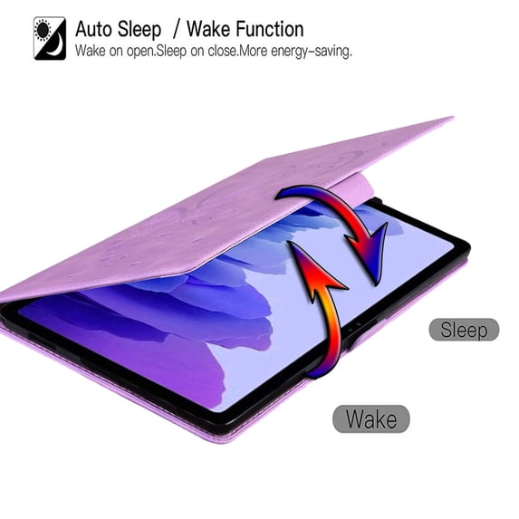 FJLBDE Case for iPad 6th / 5th Gen (2018 2017), iPad Air 2 / Air 1, iPad Pro 9.7 inch, PU Leather Folio Stand Magnetic Cases, Card Slot, Auto Wake/Sleep, Pen Holder, Filp Cover, Purple